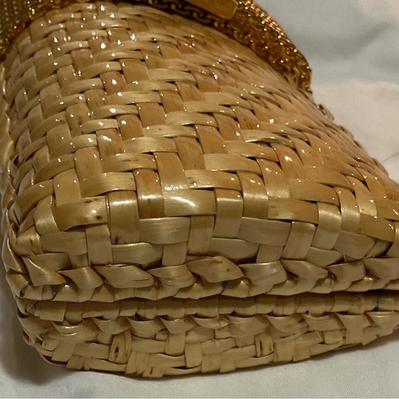 Vintage Rodo Woven Wicker Clutch - Picture 4 of 9